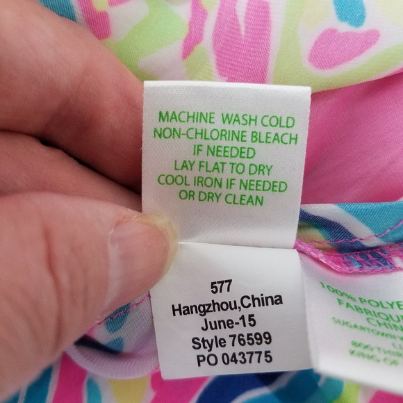 Lilly Pulitzer Deanna Romper XXS Palm Reader Dusk Missing Belt - Picture 4 of 12